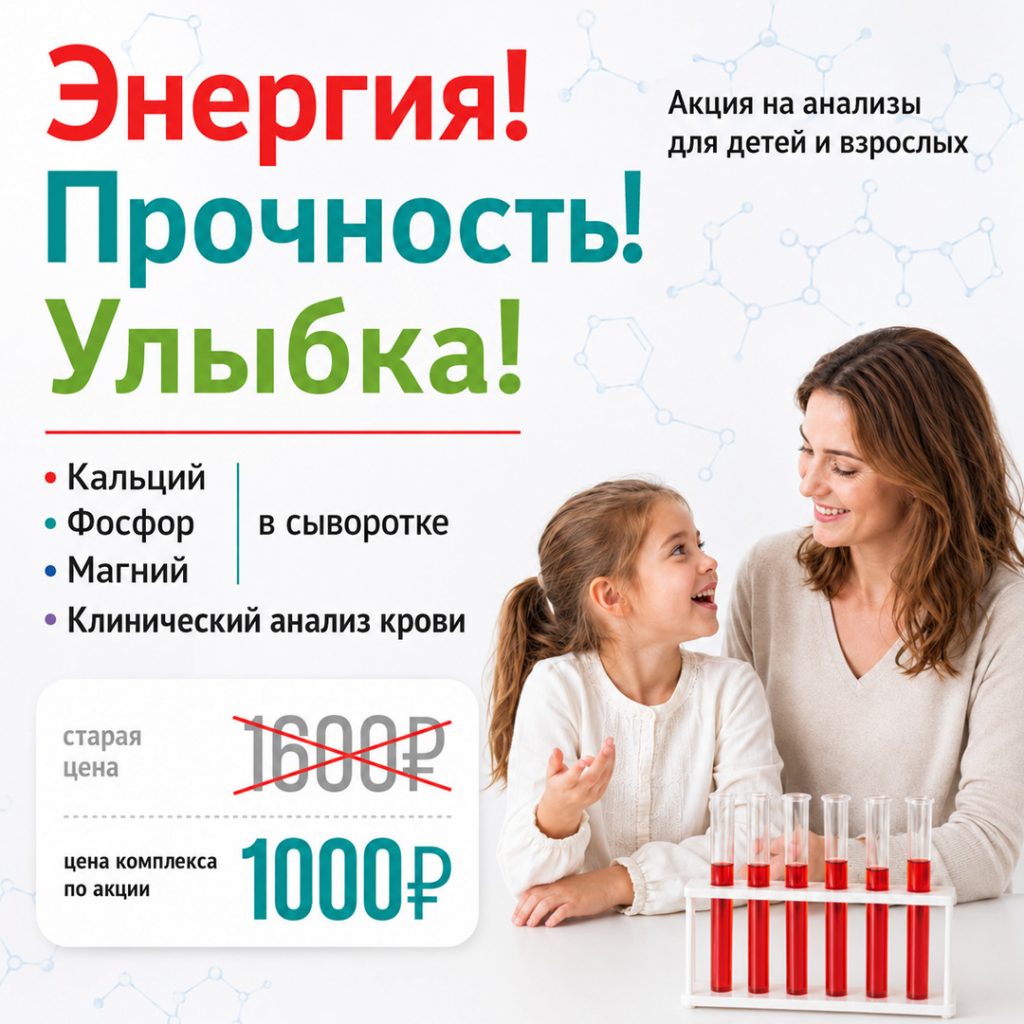 Комплекс лабораторных анализов по специальной цене в клинике "Небольница" на ул. Лизюкова, 24